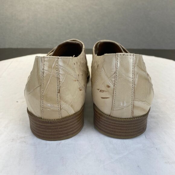 Giorgio Brutini Dress Shoes Men 9.5M Genuine  Ostrich Leather Loafers,Vintage